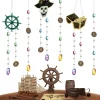 Pirate Garland for Party Decorations Halloween (6pcs. Skull Pirate Halloween Garland Kit)