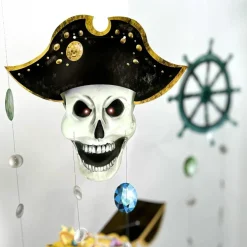 Pirate Garland for Party Decorations Halloween (6pcs. Skull Pirate Halloween Garland Kit)