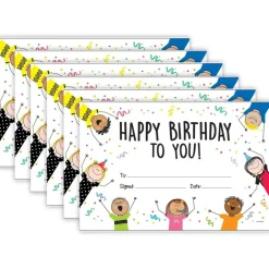 (6 Pk) Happy Birthday Awards