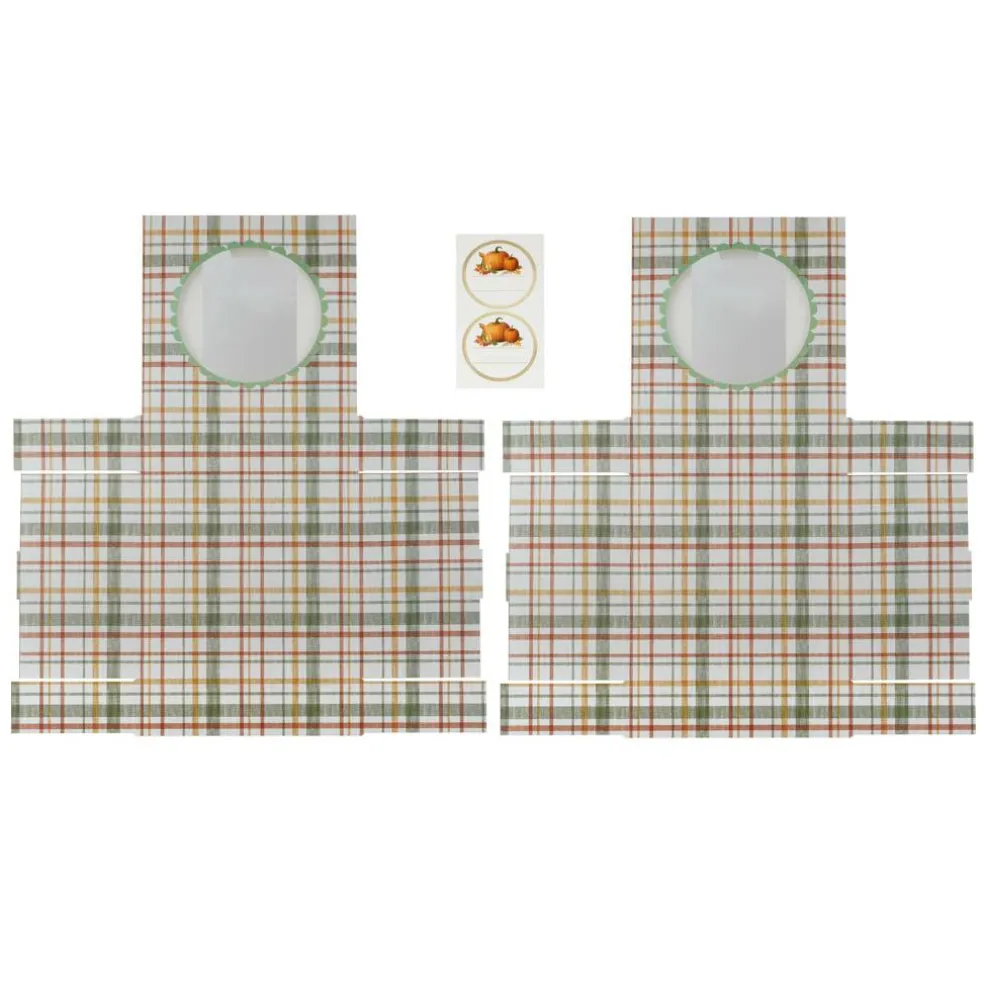 9" Plaid Pie Boxes, 2ct. by Makery™