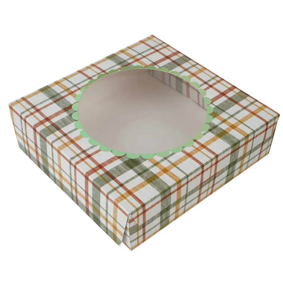 9" Plaid Pie Boxes, 2ct. by Makery™