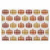 Plaid Pumpkins Floor Mat
