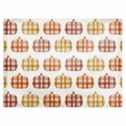 Plaid Pumpkins Poly Twill Placemat