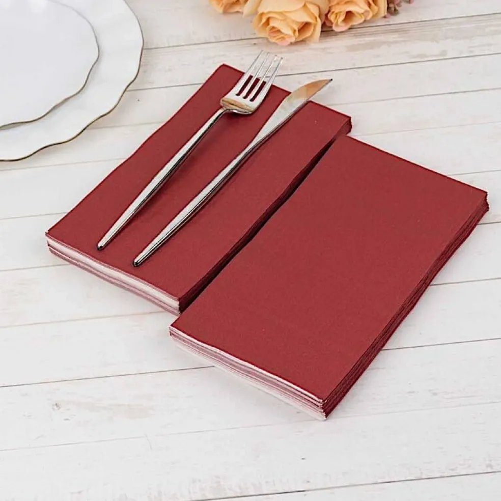 50 Plain Soft 2 Ply Dinner Table Cocktail Paper NAPKINS