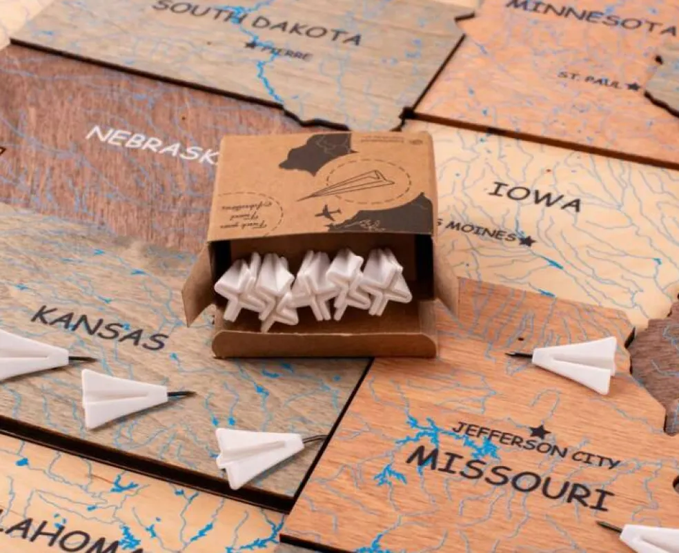 Planes pins, airplanes push pins by Enjoy The Wood