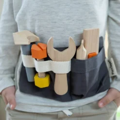 PlanToys Pretend Play Tool Belt & Wooden Tool Set