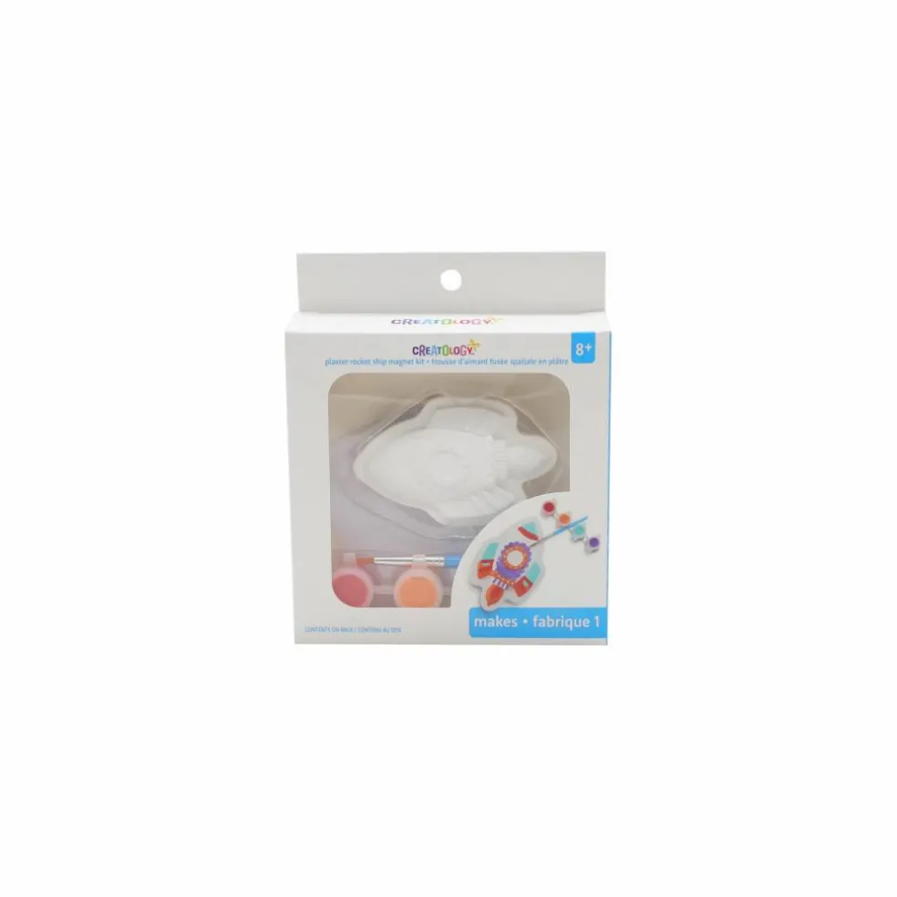Plaster Rocket Ship Magnet Painting Kit by Creatology™