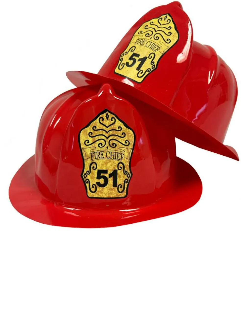 Plastic Fire Chief Hat – 12 Hats/Pack