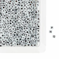 Plastic Pearl Alpha Blocks Bead Mix, 4.8mm by Bead Landing™