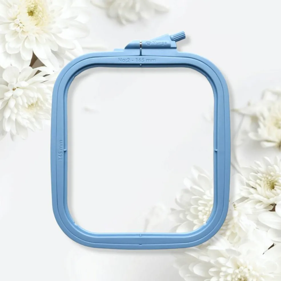 Plastic Square Hoop Nurge 170-12 Pastel Blue