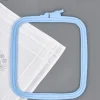 Plastic Square Hoop Nurge 170-14 Pastel Blue