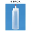 Plastic Squeeze Bottle 8 Ounce LDPE Yorker Cap