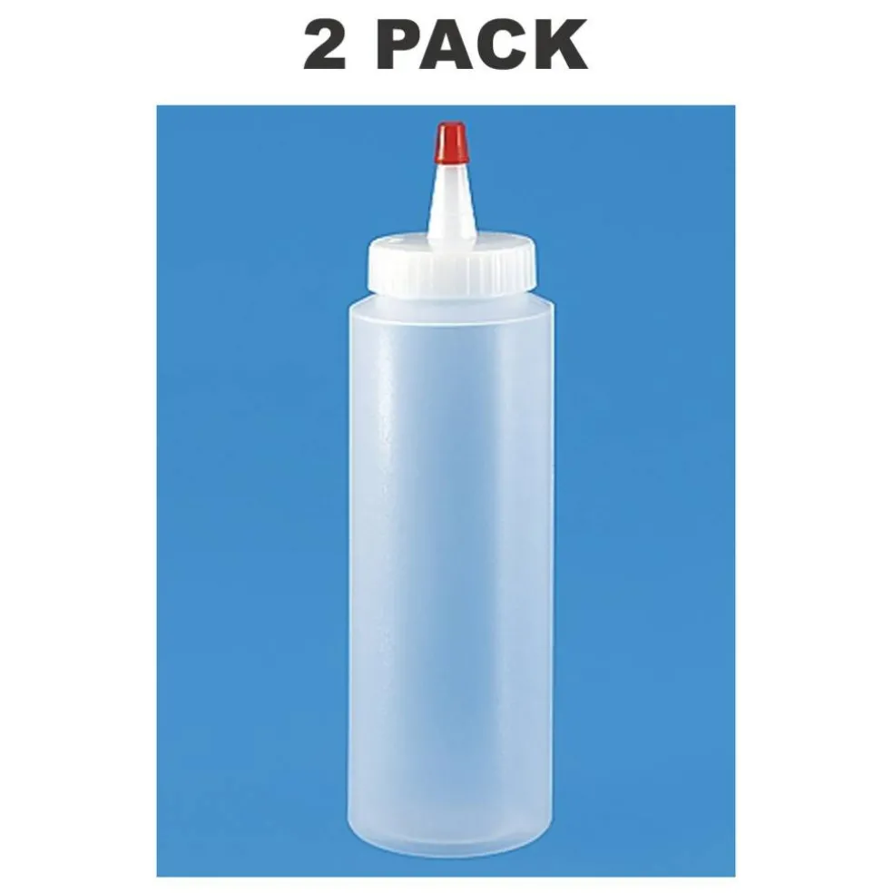 Plastic Squeeze Bottle 8 Ounce LDPE Yorker Cap