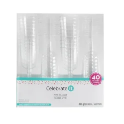 Plastic Wine Glasses by Celebrate It™, 40ct.