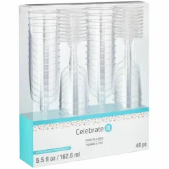 Plastic Wine Glasses by Celebrate It™, 40ct.