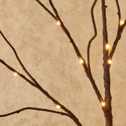 Plug in Lighted Branch with Fairy Lights - 150 LED, Brown (32 Inch)