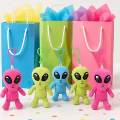 Plush Alien Clip On 3 Inch Assorted Colors