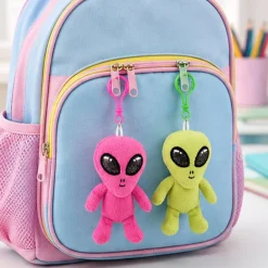 Plush Alien Clip On 3 Inch Assorted Colors