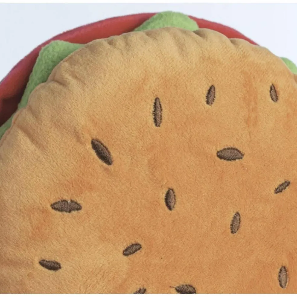 8" Plush Burger Accent