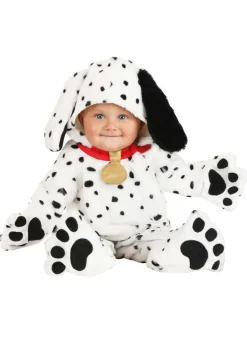 Plush Dalmatian Puppy Infant Jumpsuit Costume