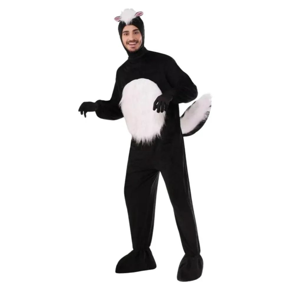 Plush Skunk Adult Costume One Size Fits Most