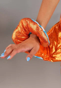 Plus Size Orange Iridescent Octopus Costume for Women
