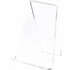 Plymor Clear Acrylic Book Easel with 1.125" Flat Ledge, 6" W x 5" D x 7.25" H