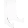 Plymor Clear Acrylic Flat Back Easel With Shallow Support Ledges, 4.5" H x 3.375" W x 2.75" D