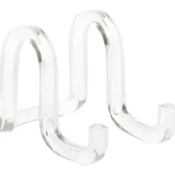 Plymor Clear Acrylic Ribbon-Style Display Easel, 1.875" H x 1.75" W x 2.625" D