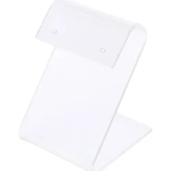 Plymor Frosted Acrylic Earring Display with Curved Top, 1.625" W x 2.375" H