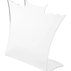 Plymor Frosted Acrylic Winged Necklace Display Stand, 8.5" W x 3" D x 7.25" H