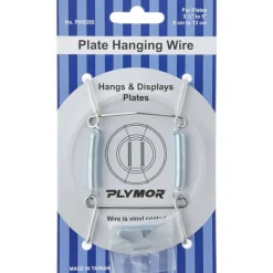 Plymor Stainless Steel Wall Mountable Plate Hanger, 3.125" H x 1.75" W x 0.5" D (For Plates 3.5" - 5")