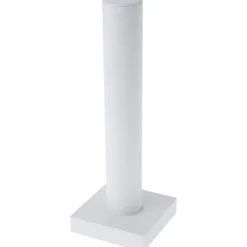 Plymor White Faux Leather Vertical Bracelet Display Stand, 4.625" W x 13" H