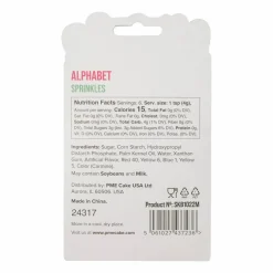 PME Cake Sweet Street® Alphabet Sprinkles