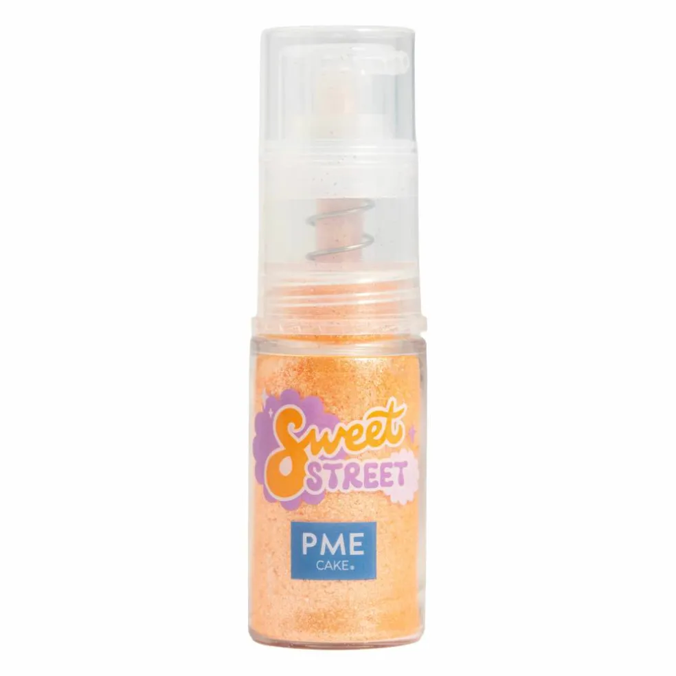 PME Cake Sweet Street® Orange Edible Glitter Shimmer Spray