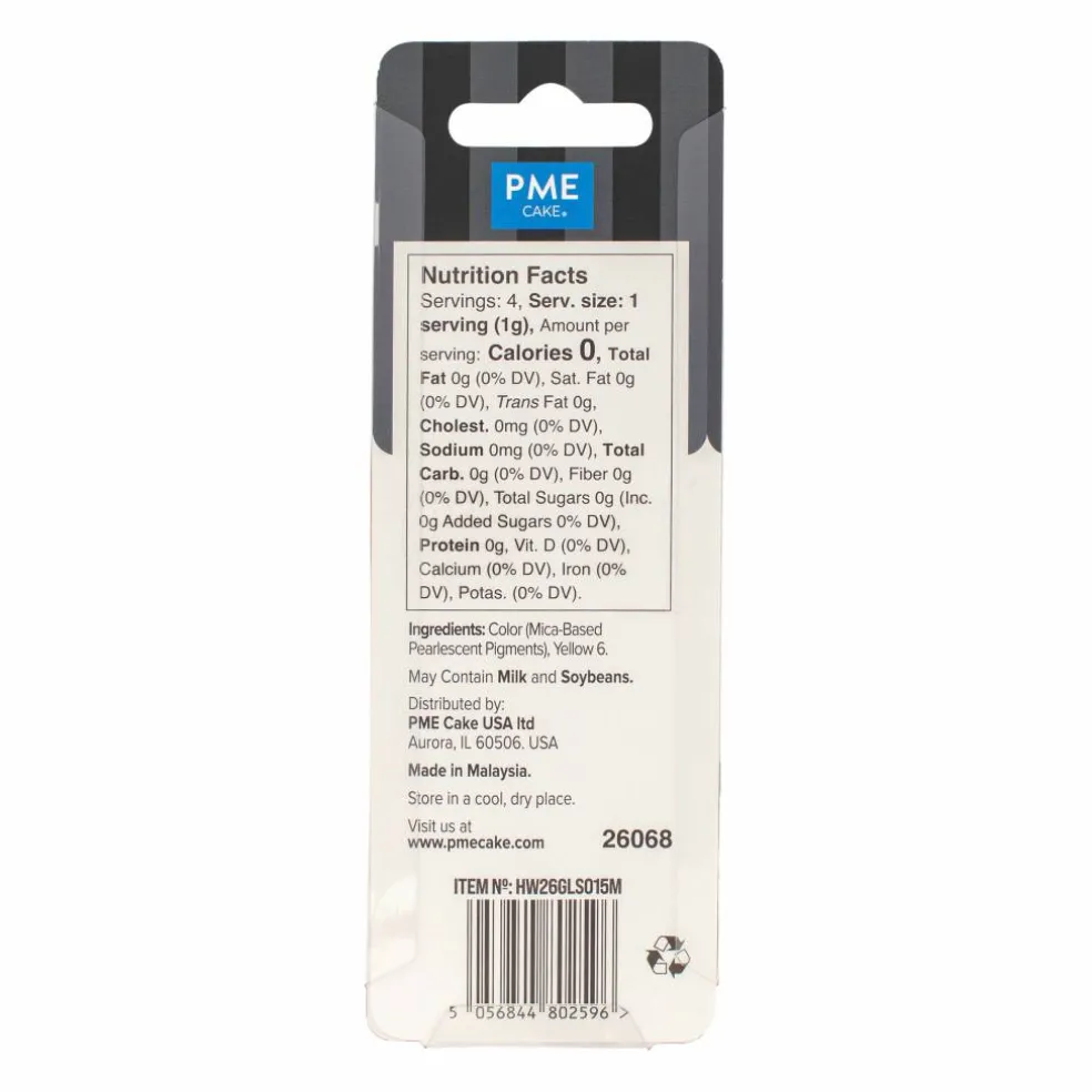 PME Cake Sweet Street® Orange Edible Glitter Shimmer Spray