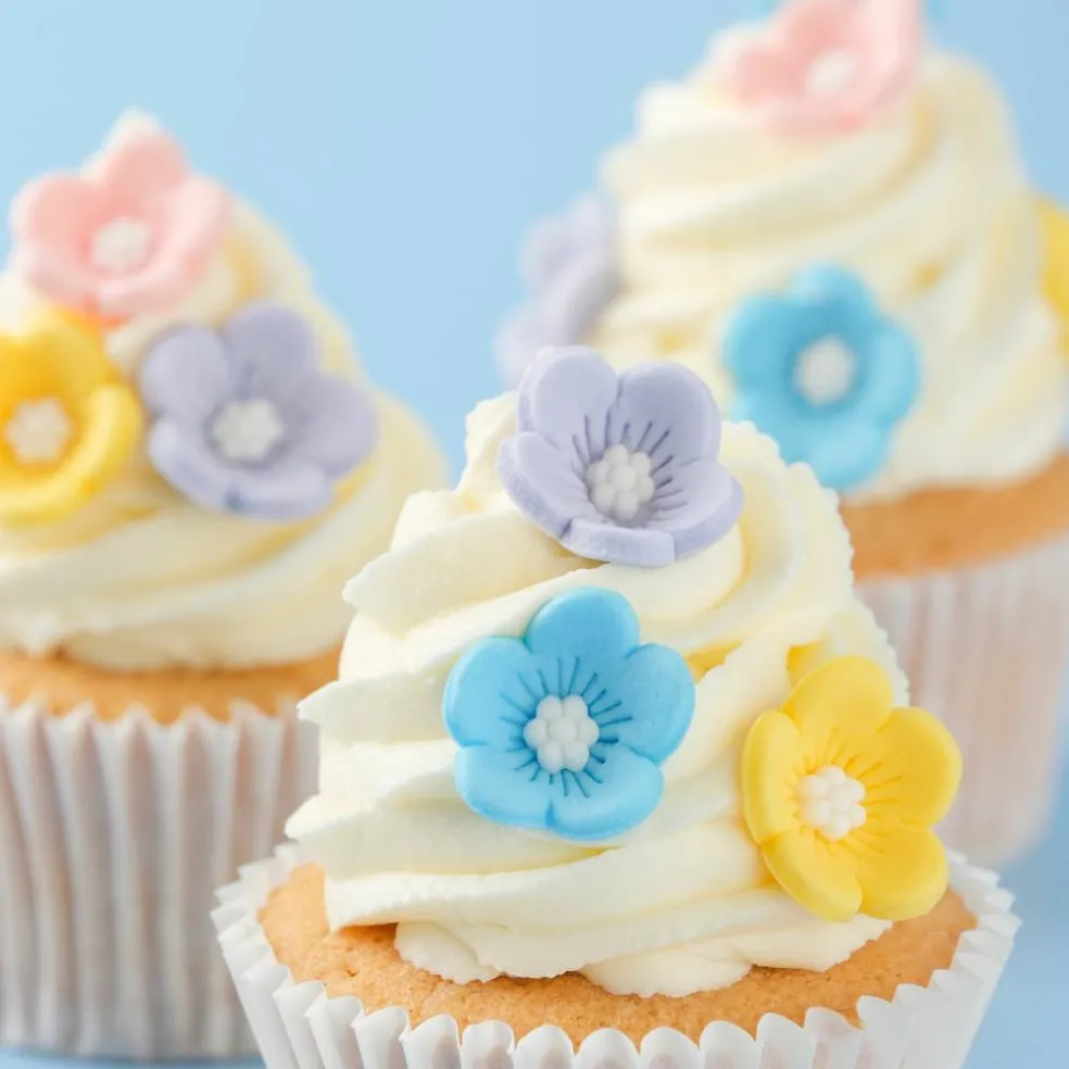 PME Cake Sweet Street® Pastel Flowers Icing Decorations