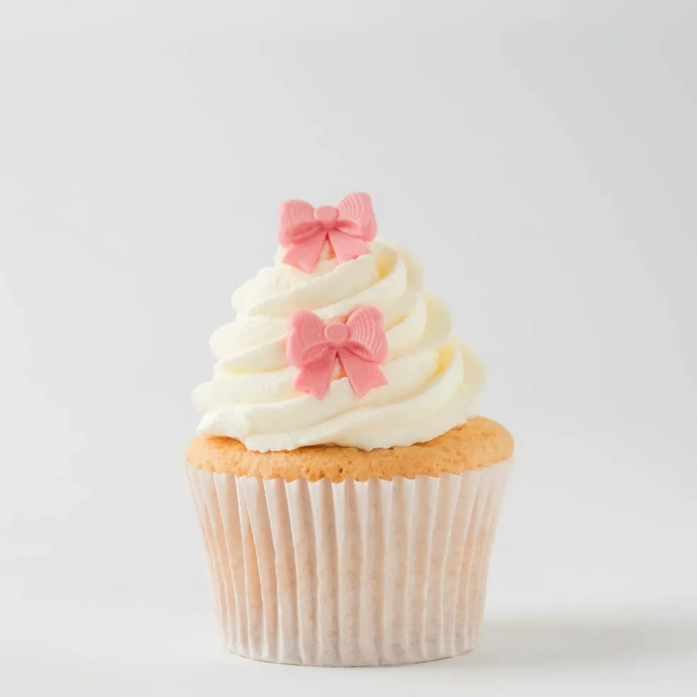 PME Cake Sweet Street® Pink Shimmer Bows Icing Decorations