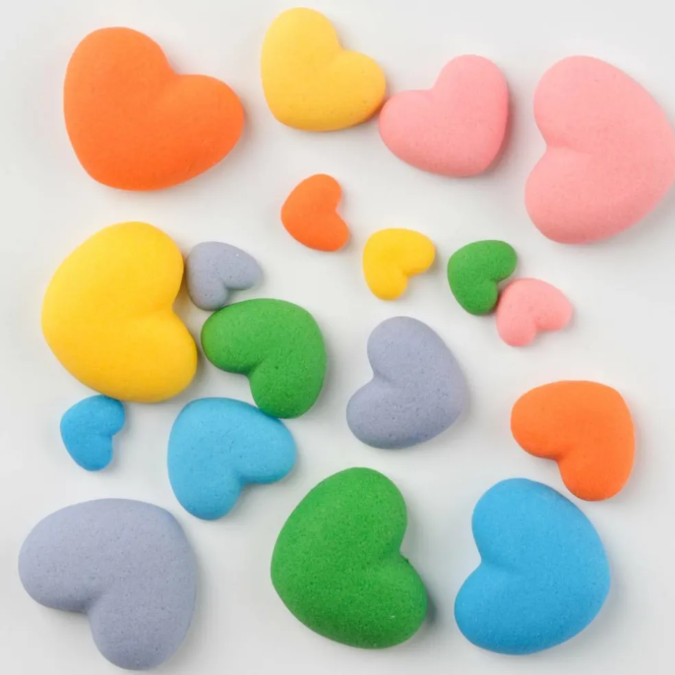 PME Cake Sweet Street® Rainbow Hearts Icing Decorations