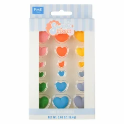 PME Cake Sweet Street® Rainbow Hearts Icing Decorations