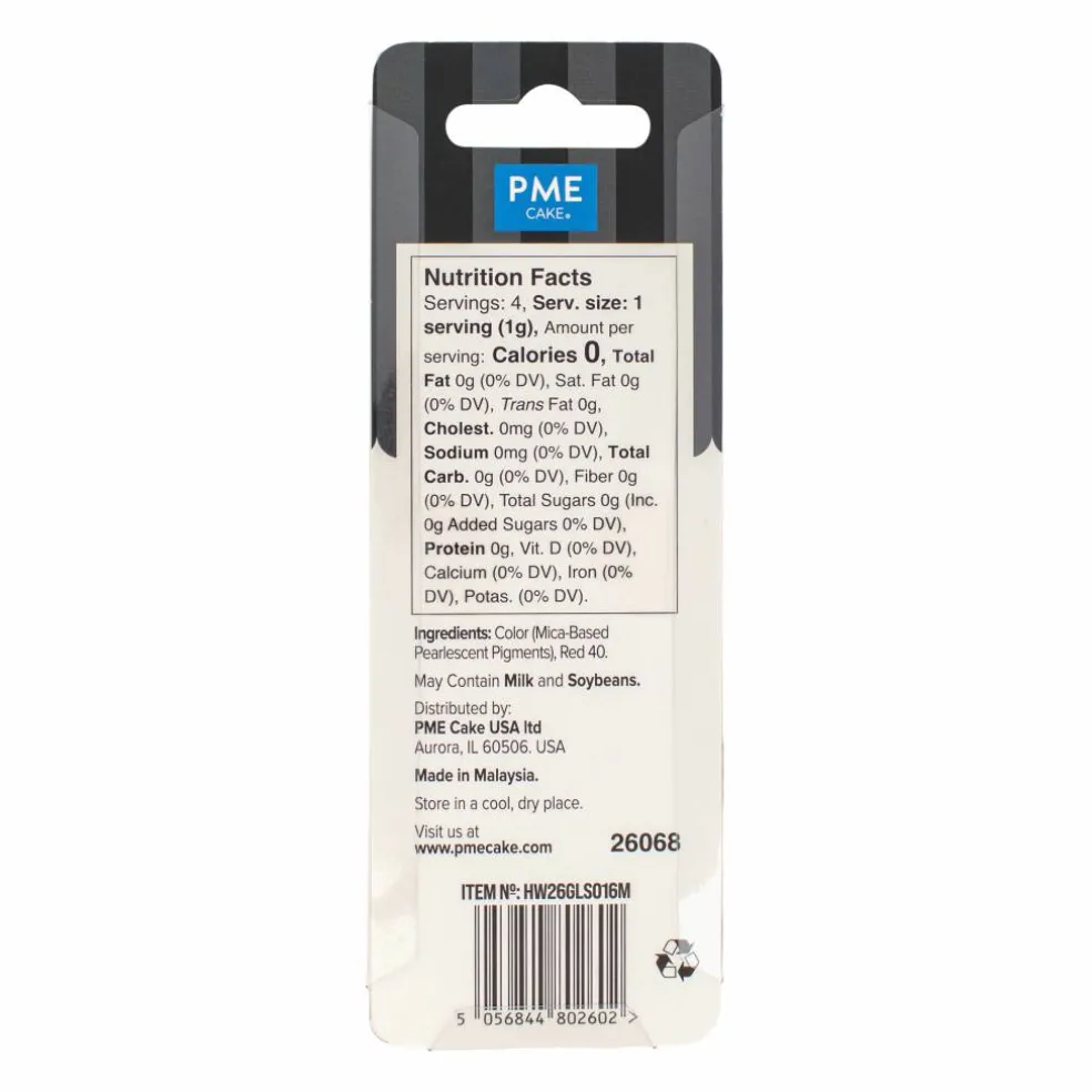 PME Cake Sweet Street® Red Edible Glitter Shimmer Spray