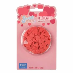 PME Cake Sweet Street™ Red Hearts Sprinkles