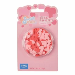 PME Cake Sweet Street® Red & Pink Heart Sprinkles