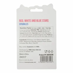 PME Cake Sweet Street® Red, White & Blue Stars Sprinkles