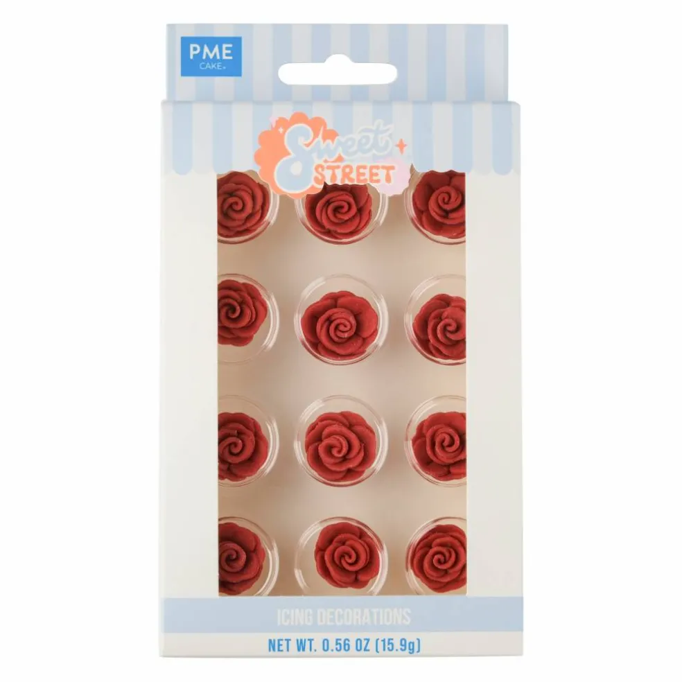 PME Cake Sweet Street® Rose Icing Decorations, 12ct.