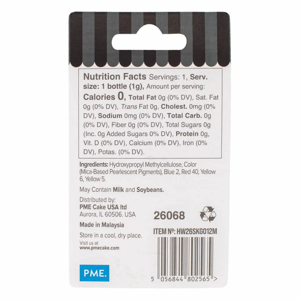 PME Cake Sweet Street® Silver Ghosts Shaped Edible Glitter
