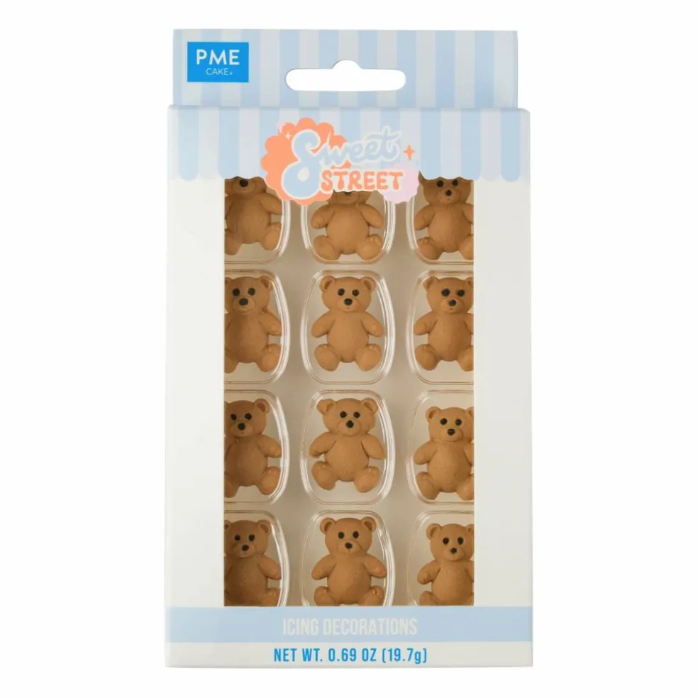 PME Cake Sweet Street® Teddy Bear Icing Decorations