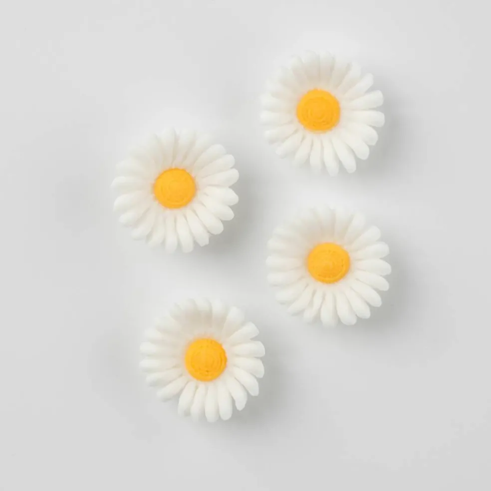PME Cake Sweet Street® White Daisy Icing Decorations