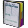 24 Pocket Poly Project Organizer, 1/3-Cut Tab, Letter Size, Gray with Bright Colors (89206)
