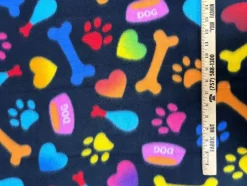 Polar Fleece 58" Kennel Club Black 3 Yard Pre-Cut Fabric